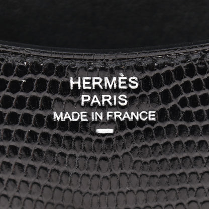 Hermes Lizard Constance Slim Wallet Black 7 of 11