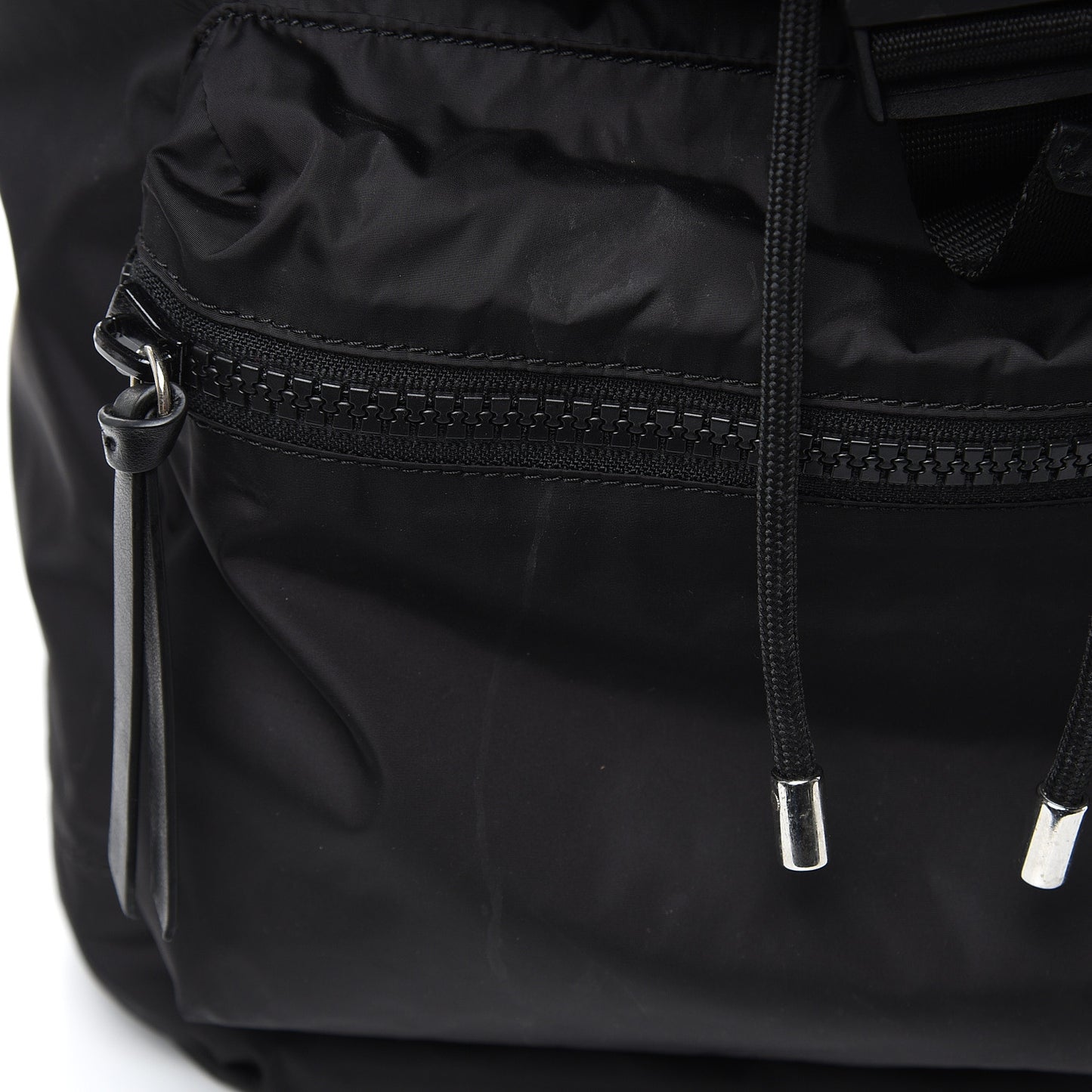 Nylon Logo Star Backpack Black