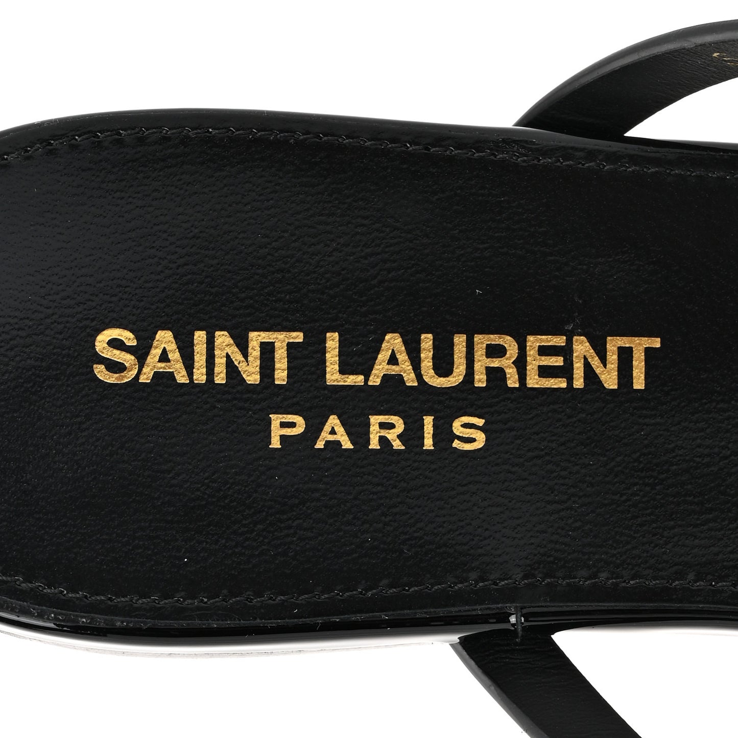 Calfskin Cassandra Monogram Sandals 38 Black