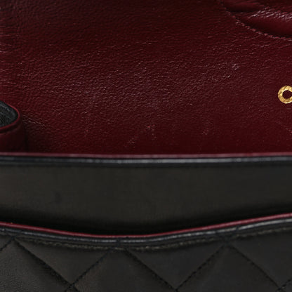 Chanel Lambskin Quilted Medium Double Flap Black 11 of 12