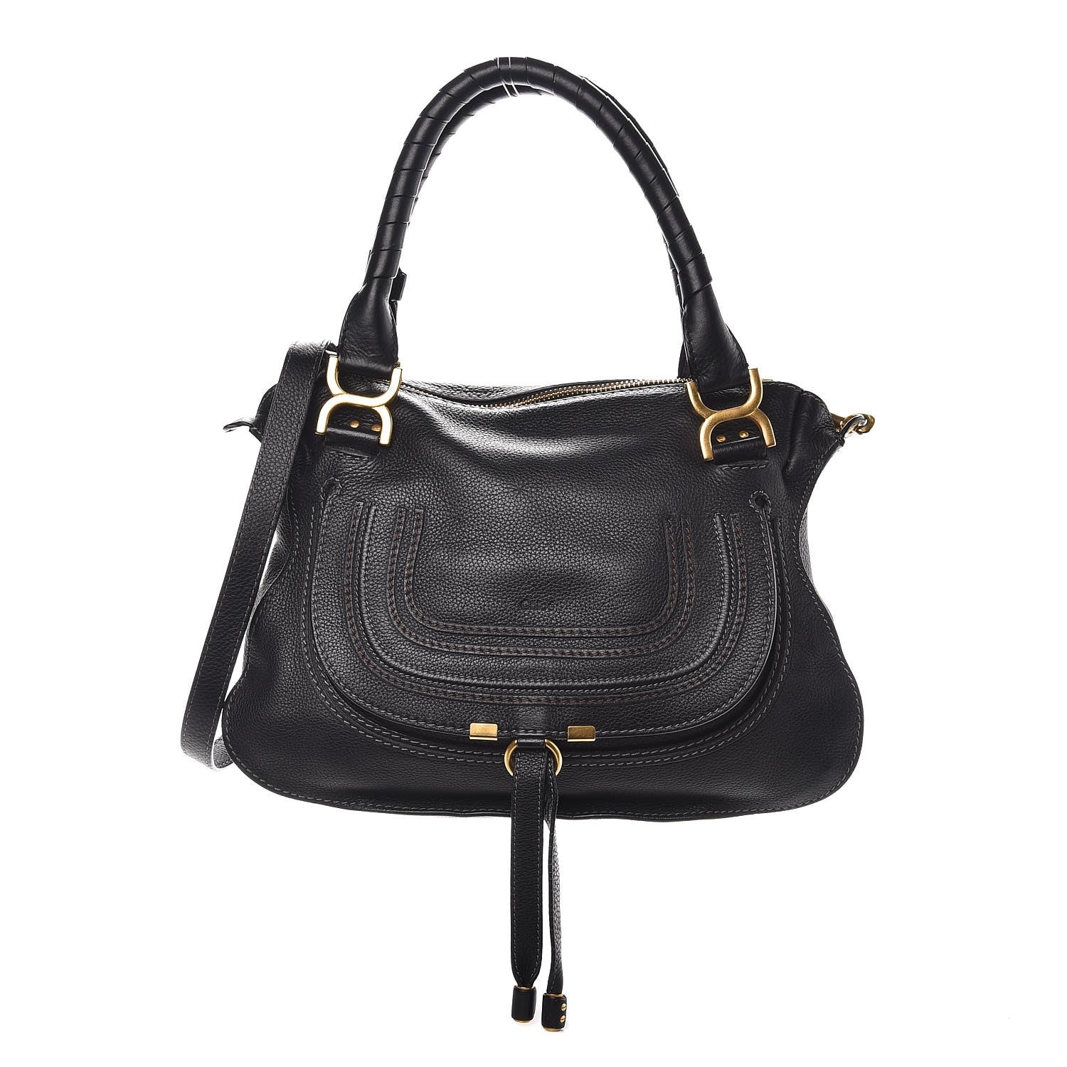 Chloe Calfskin Medium Marcie Satchel Black 1 of 10