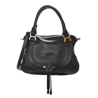 Chloe Calfskin Medium Marcie Satchel Black 1 of 10