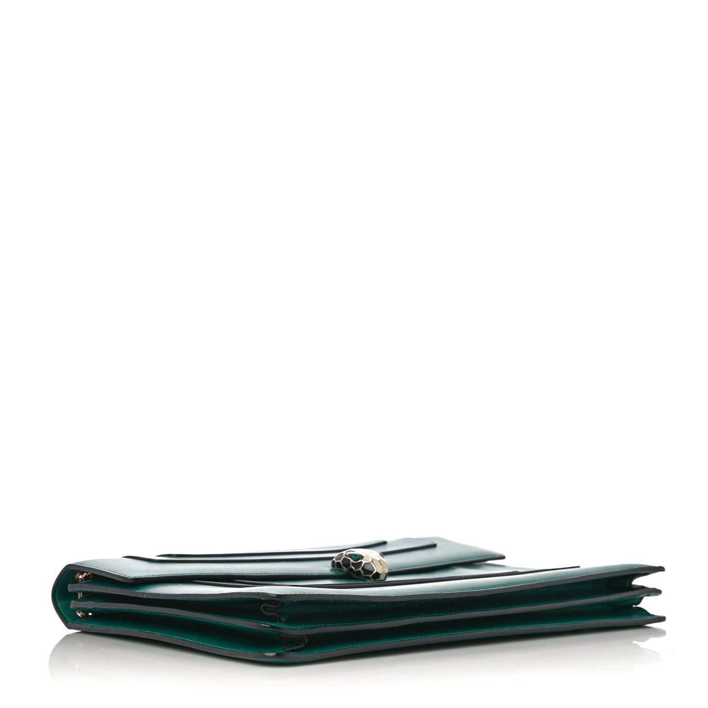 Calfskin Serpenti Forever Shoulder Bag Emerald Green