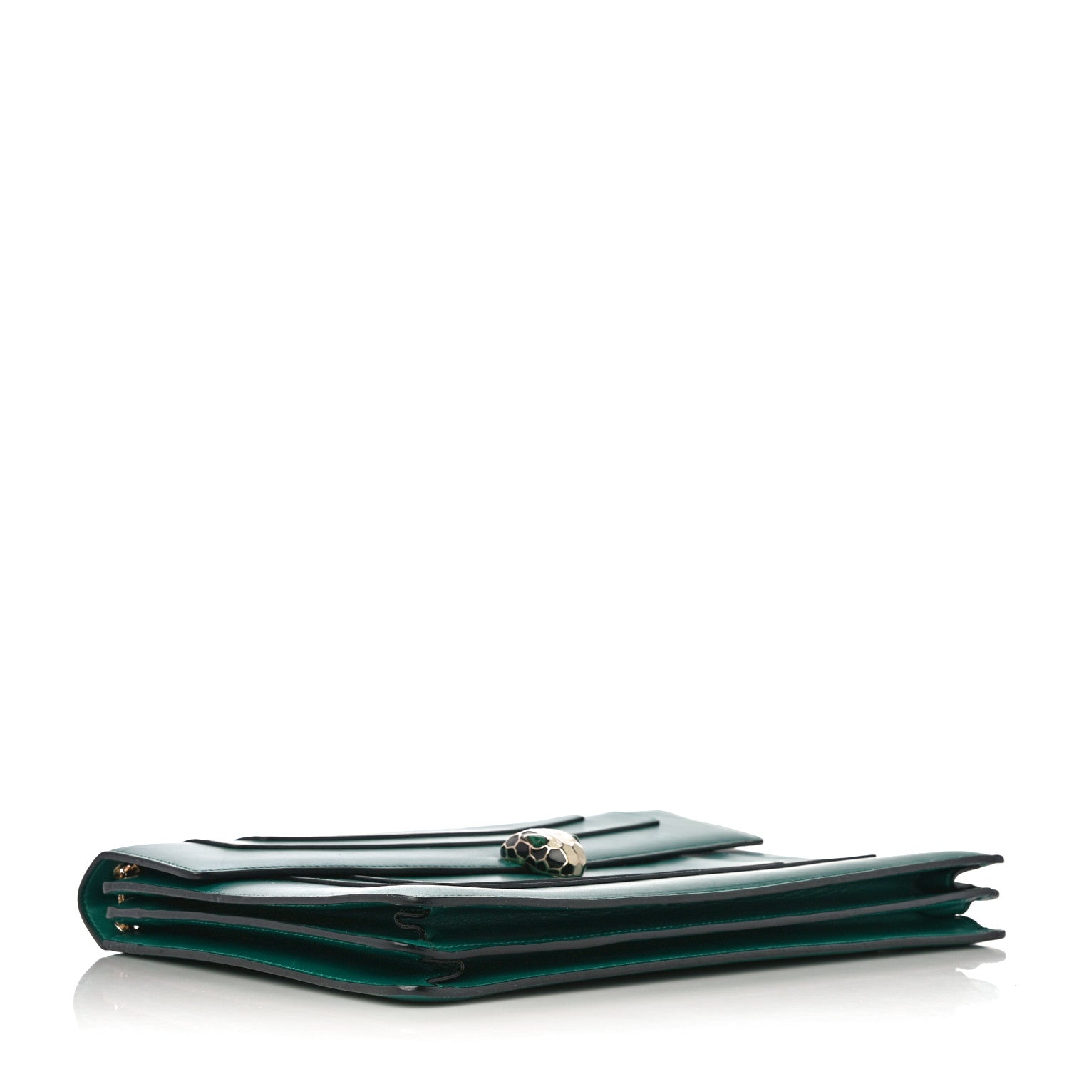 Bulgari Calfskin Serpenti Forever Shoulder Bag Emerald Green 4 of 19