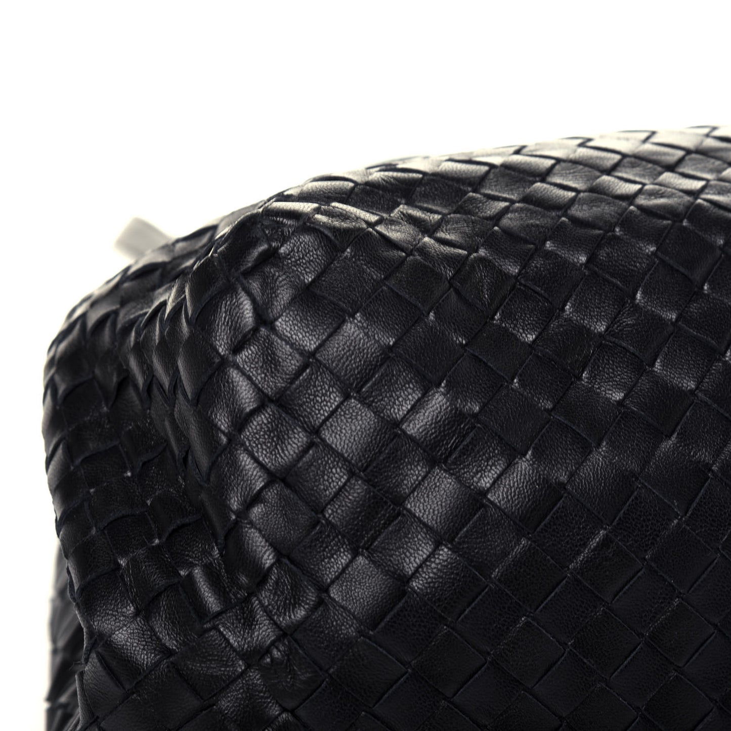 Nappa Intrecciato Medium Cesta Tote Black