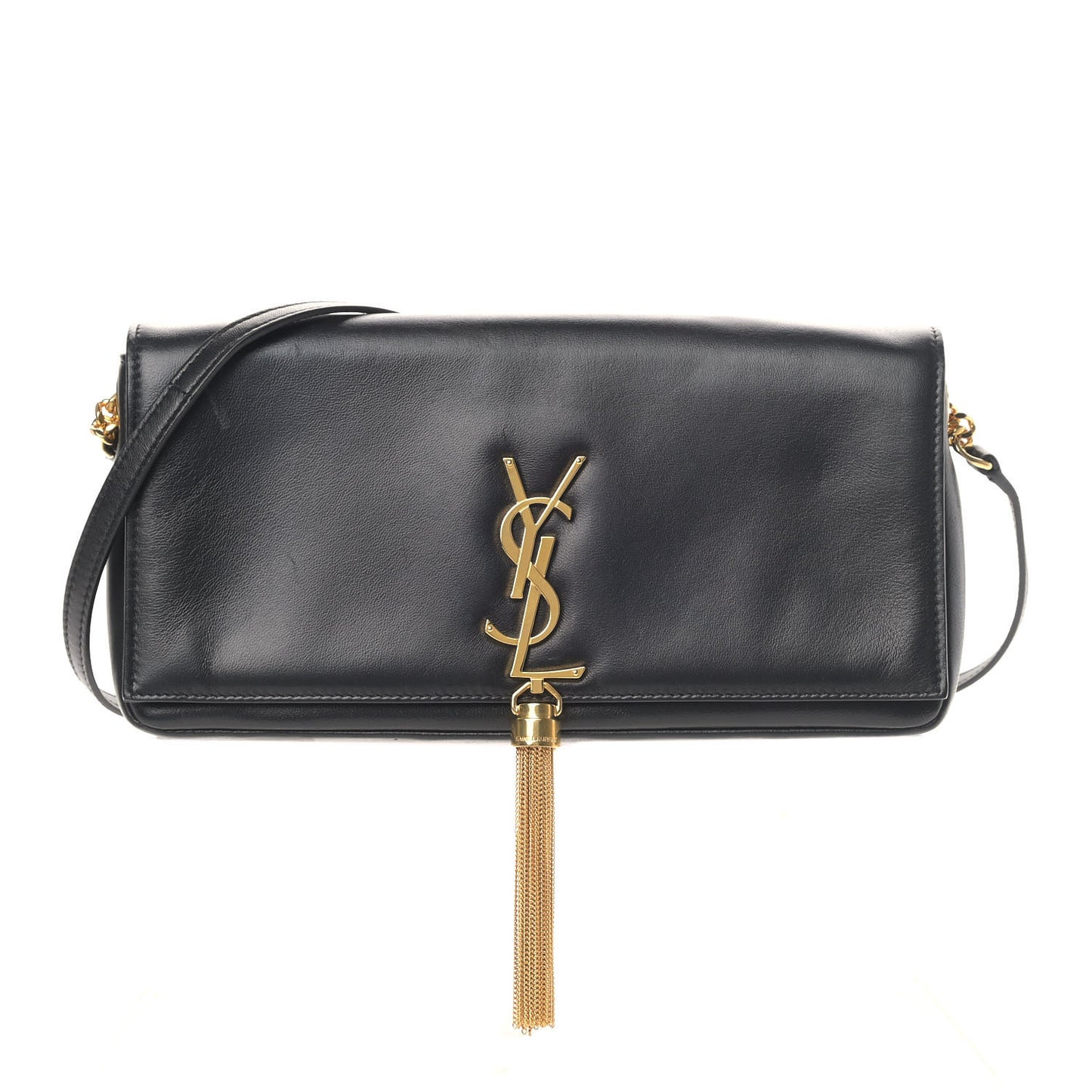 Lambskin Monogram Tassel Kate 99 Black