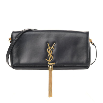 Saint Laurent Lambskin Monogram Tassel Kate 99 Black 1 of 15