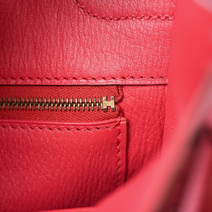 Hermes Ostrich Birkin 35 Rouge Vif 17 of 37