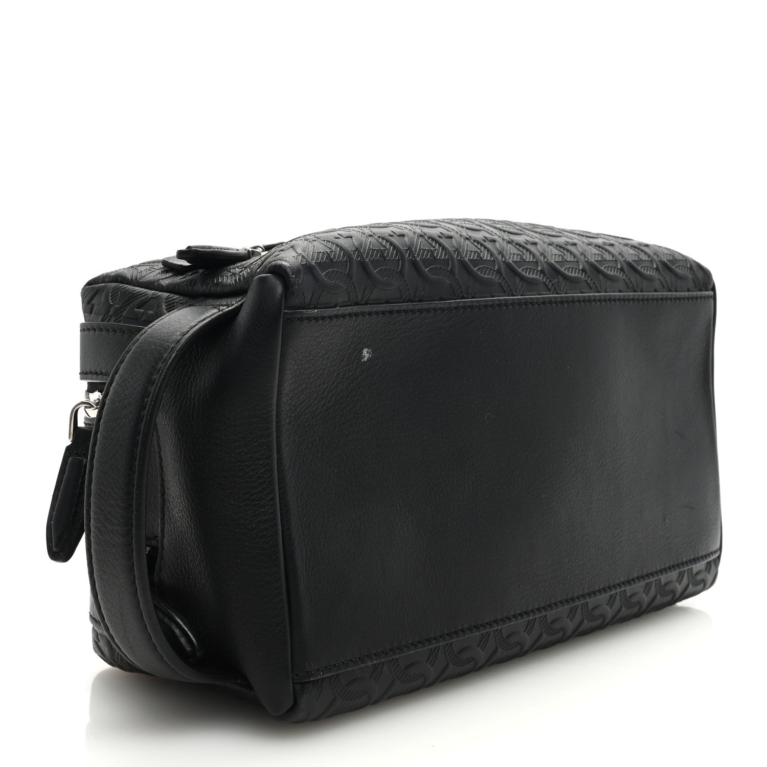 Salvatore Ferragamo Calfskin Gancini Embossed Toiletry Pouch 4 of 8