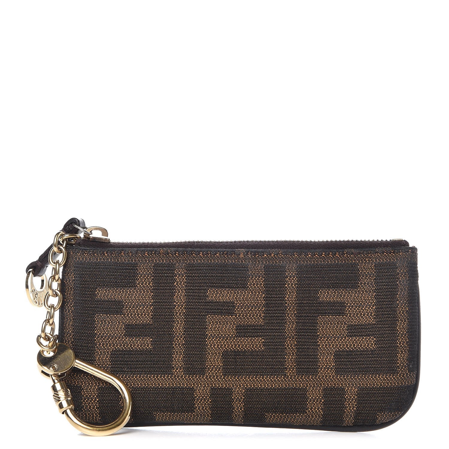 Fendi Zucca Coin Pouch Key Case Tobacco 1 of 7