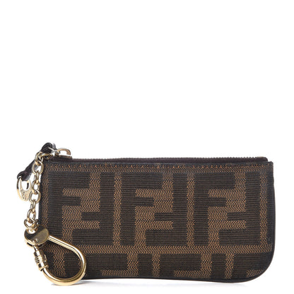 Fendi Zucca Coin Pouch Key Case Tobacco 1 of 7