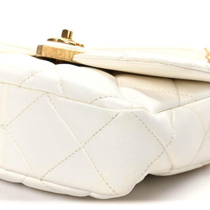 Chanel Lambskin Plexiglass Quilted Coco Love Mini Flap White 19 of 19