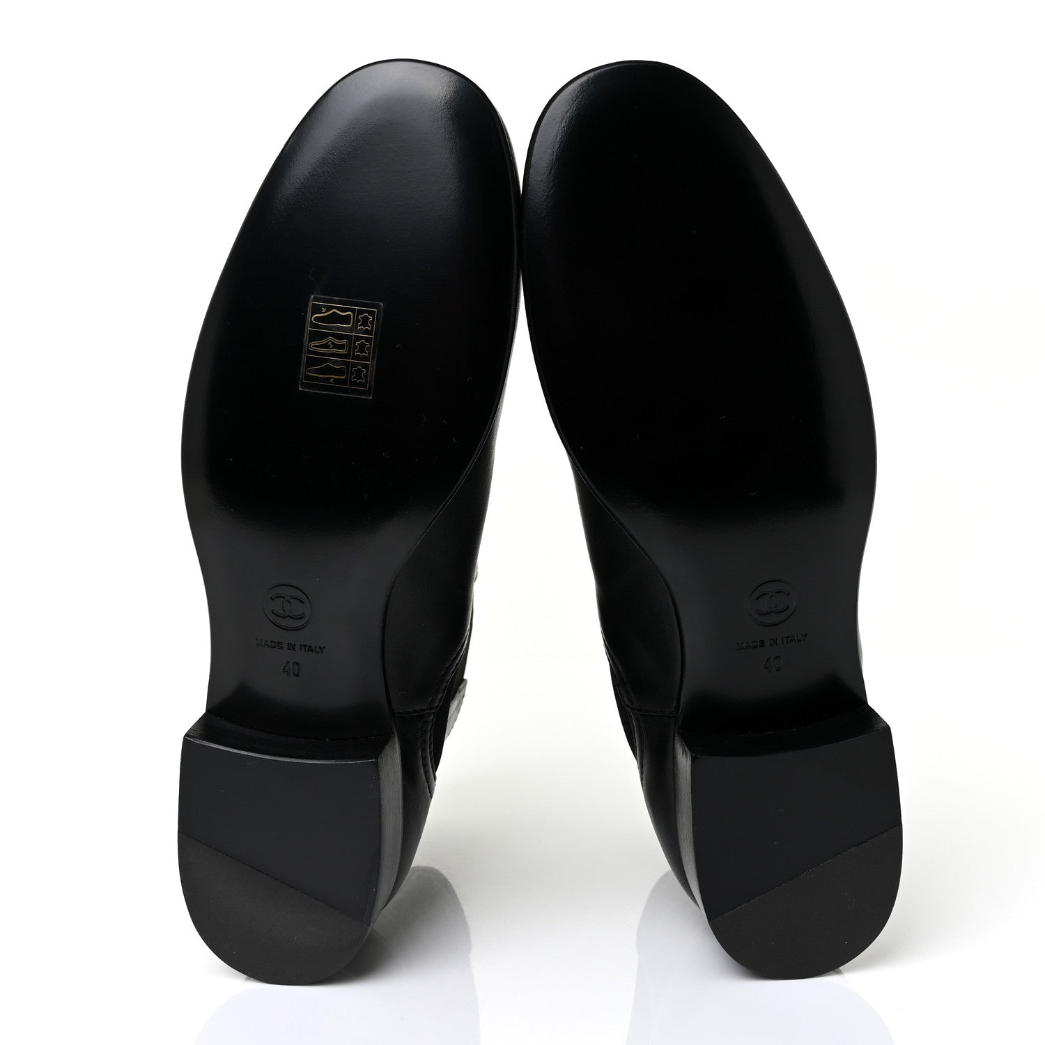 Chanel Calfskin Elastic Short Boots 40 Black 5 of 9