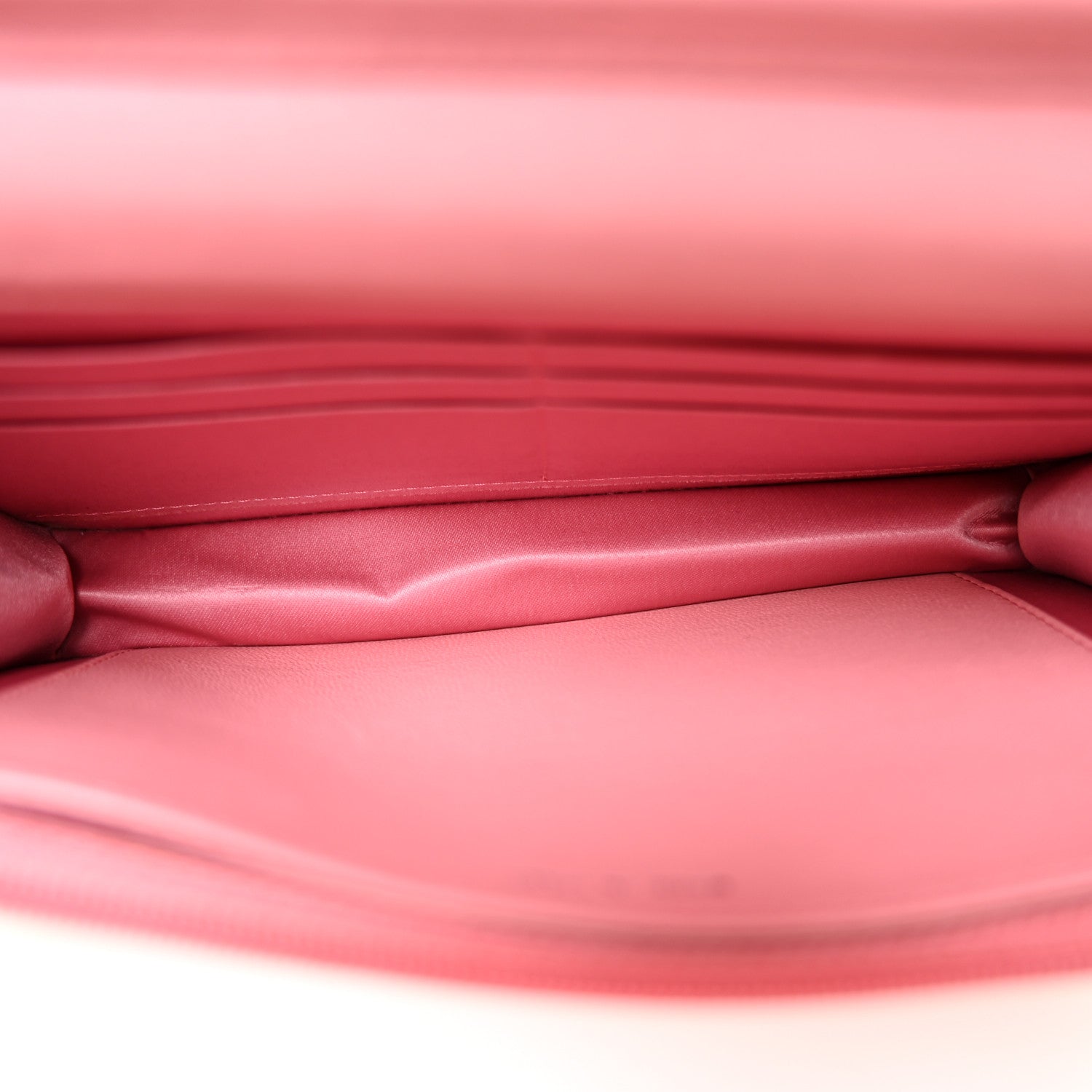 Chanel Lambskin Camellia Embossed Wallet on Chain WOC Pink 5 of 12