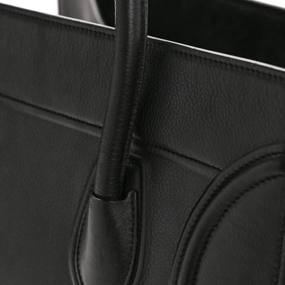 Celine Grained Calfskin Medium Phantom Luggage Black 13 of 14