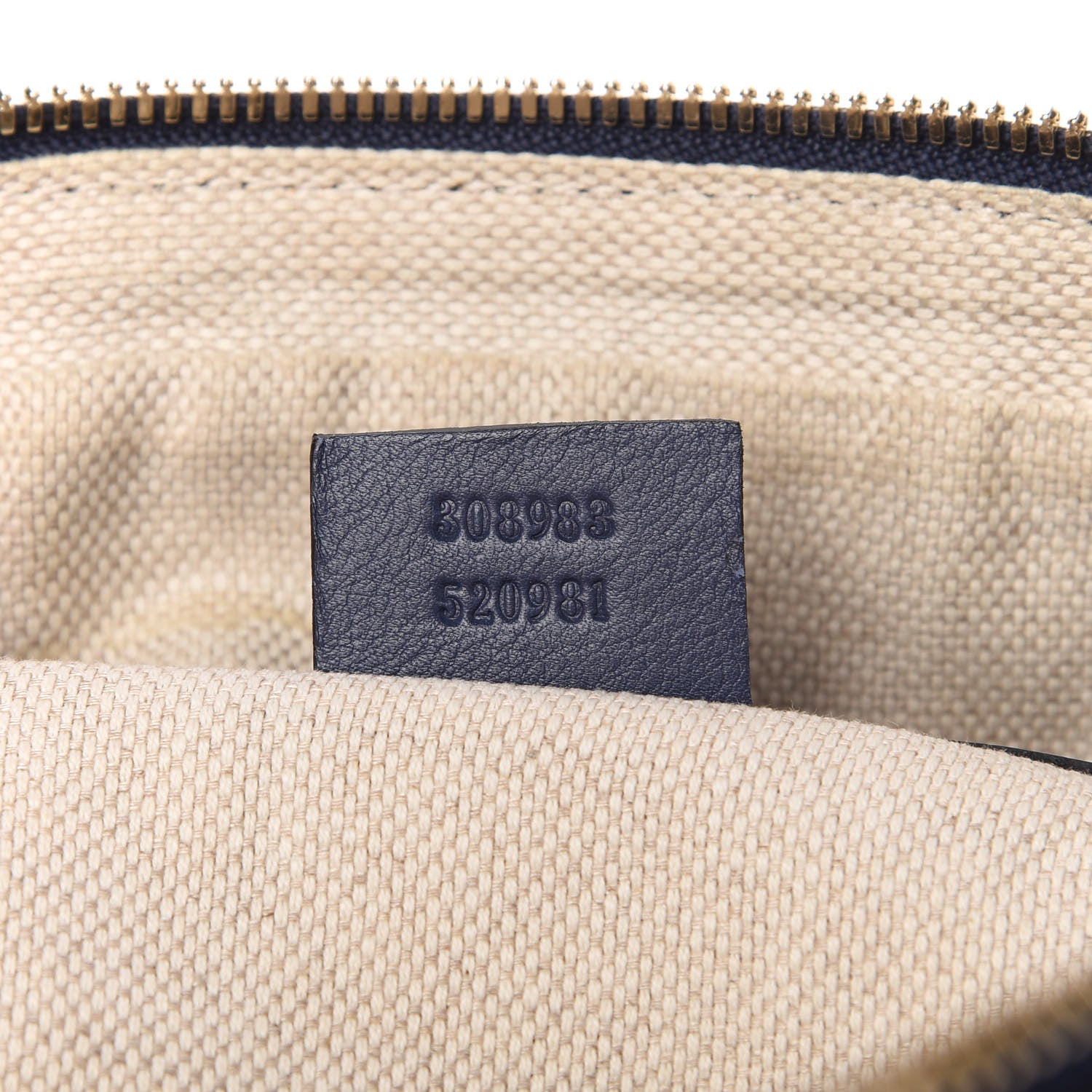 Gucci Soft Patent Small Soho Bowler Uniform Blue 9 of 10