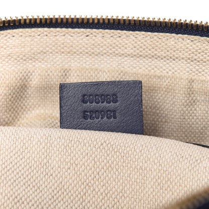 Gucci Soft Patent Small Soho Bowler Uniform Blue 9 of 10
