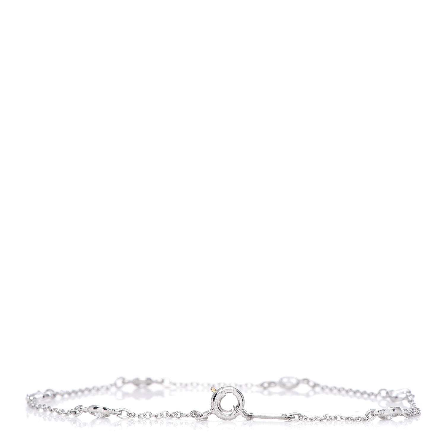 Tiffany Platinum Diamond .40ctw Elsa Peretti Diamonds by the Yard Station Bracelet 3 of 5