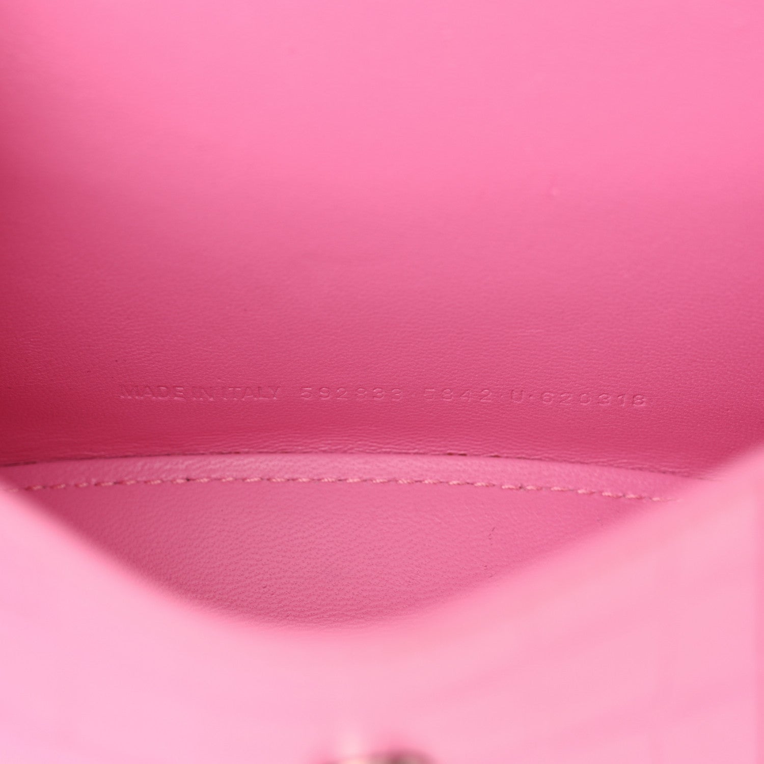 Balenciaga Shiny Calfskin Crocodile Embossed Hourglass Top Handle Bag XS Baby Pink 7 of 20