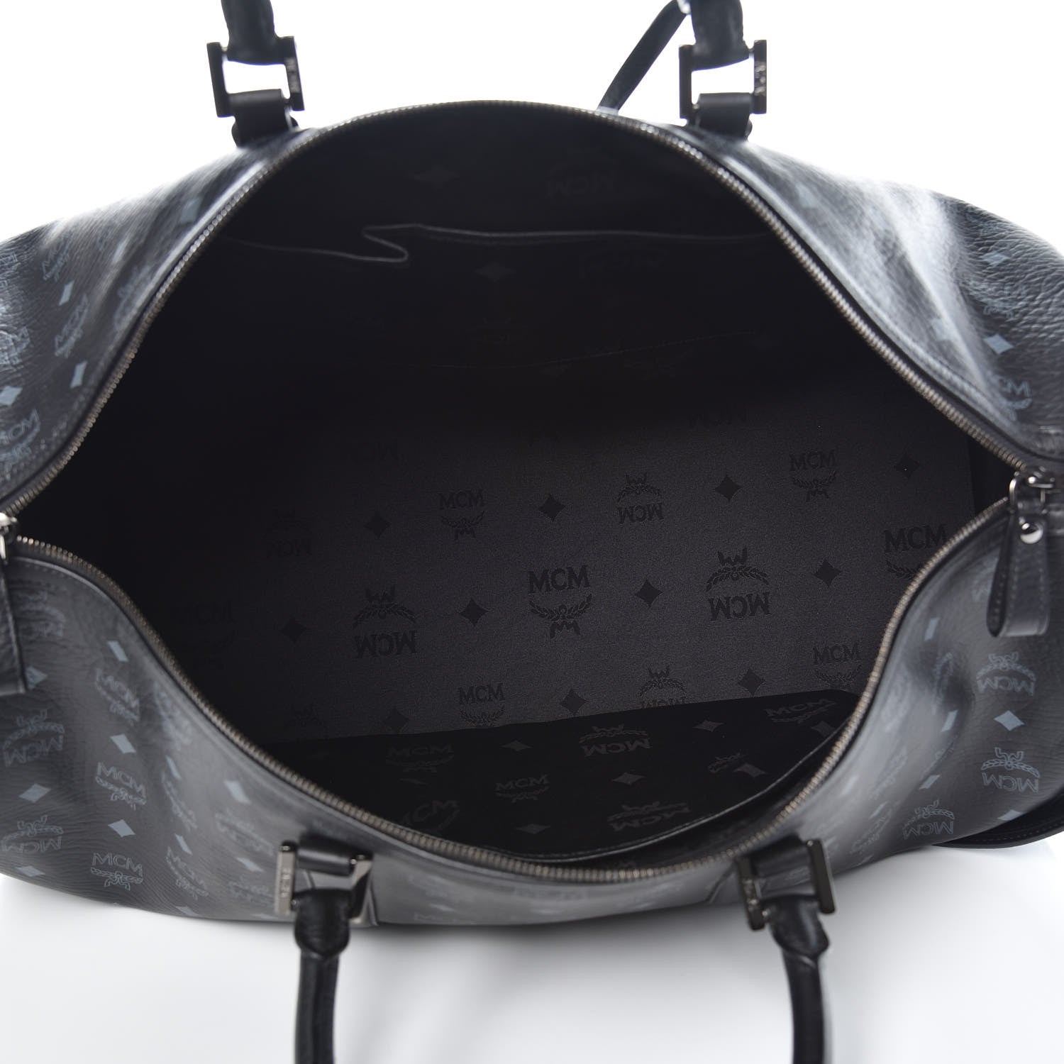 MCM Visetos XLarge Traveler Weekender Bag Black 5 of 11
