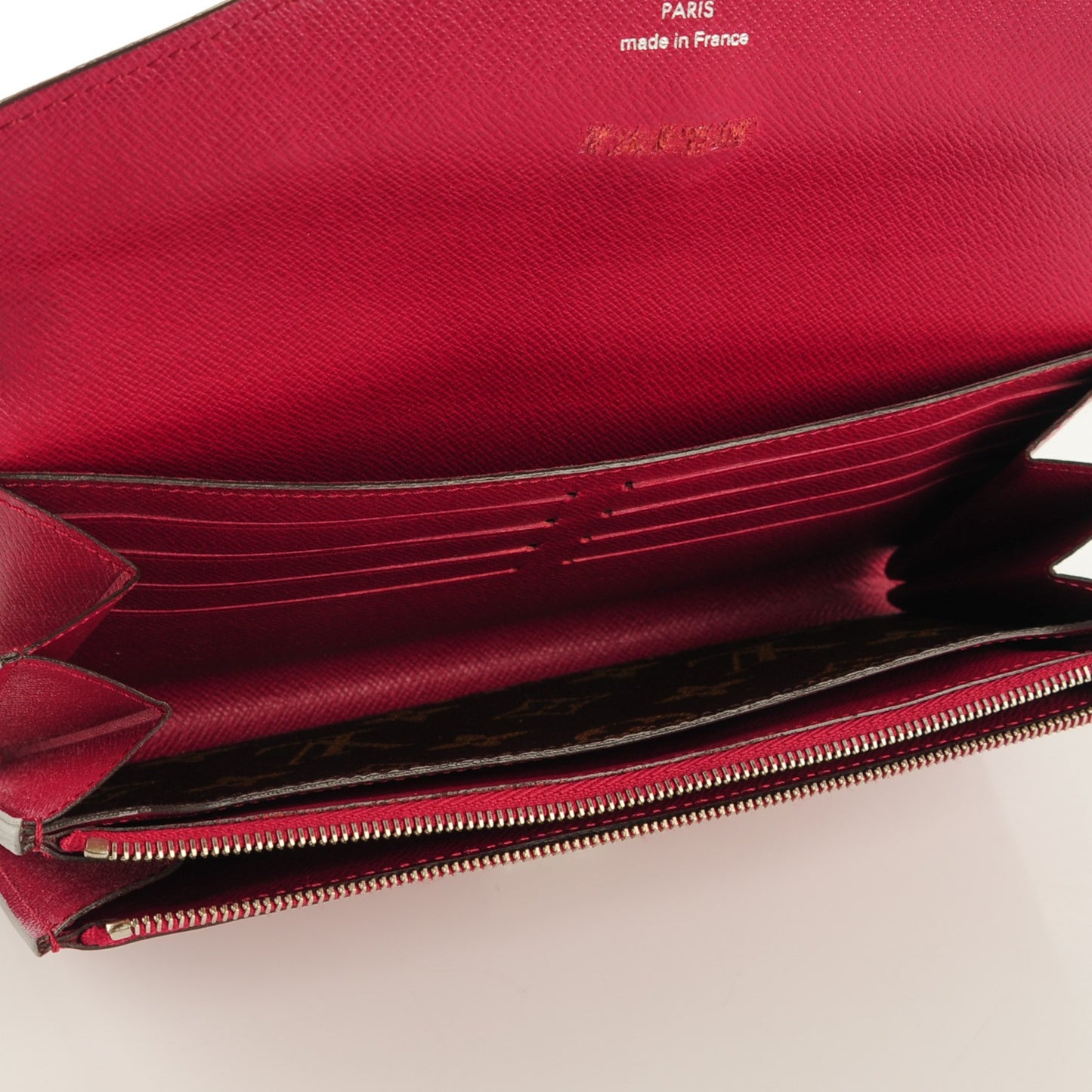 Monogram Marie Rose Wallet Fuchsia