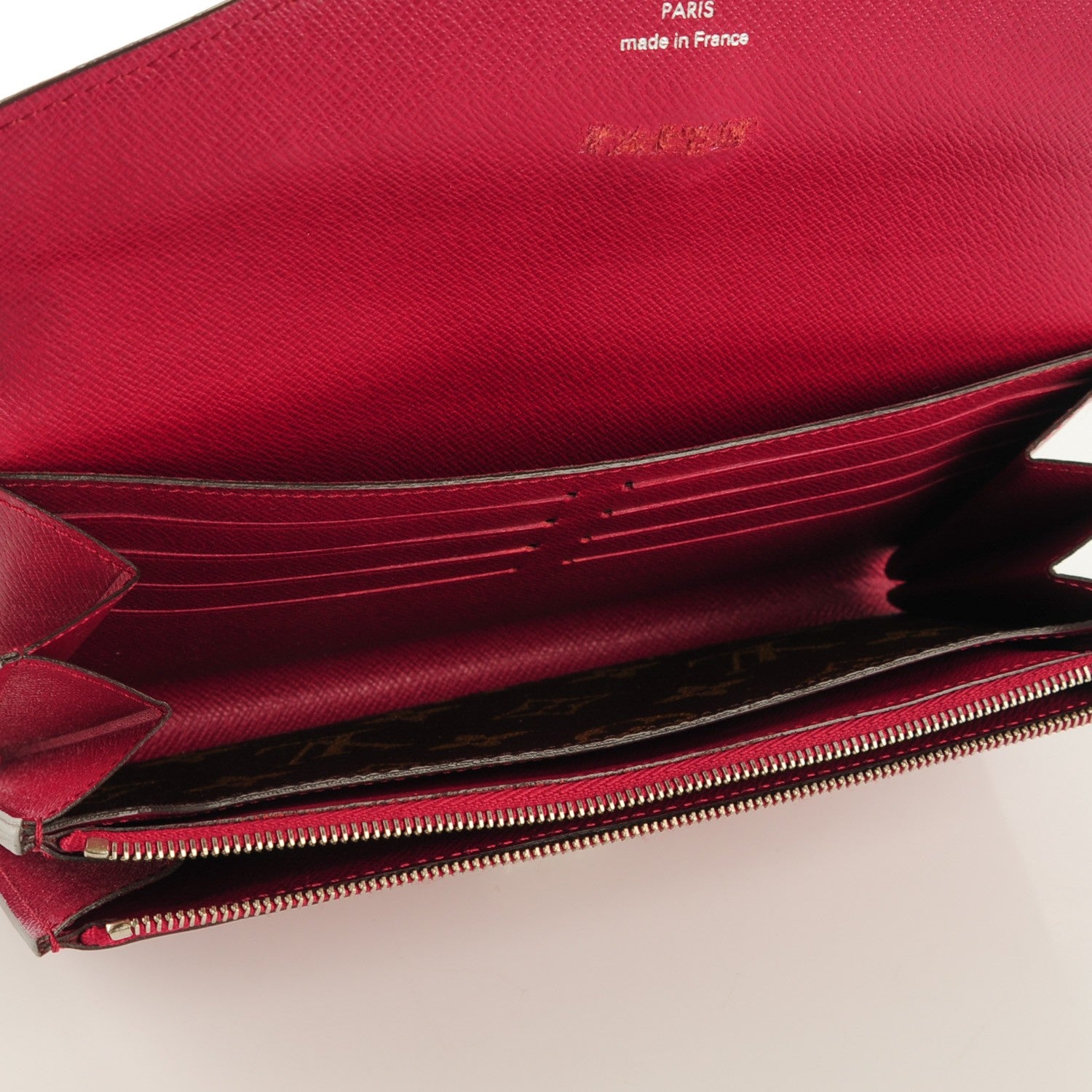 Louis Vuitton Monogram Marie Rose Wallet Fuchsia 5 of 7