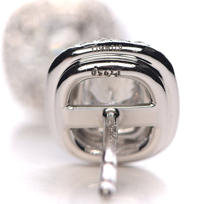 Tiffany Platinum Diamond 1.24ctw Cushion Soleste Earrings 5 of 6