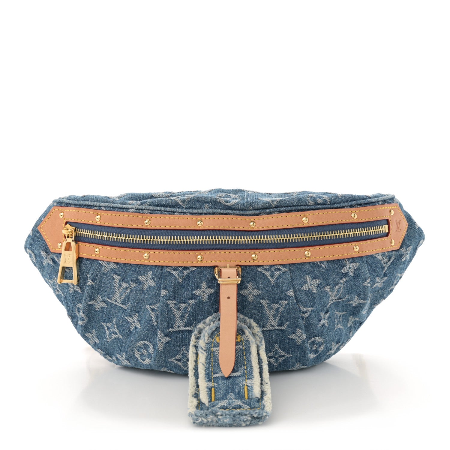 Louis Vuitton Monogram Denim High Rise Bumbag Blue 1 of 9