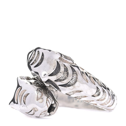 John Hardy Sterling Silver Macan Tiger Head Wrap Ring 50 5.5 1 of 8