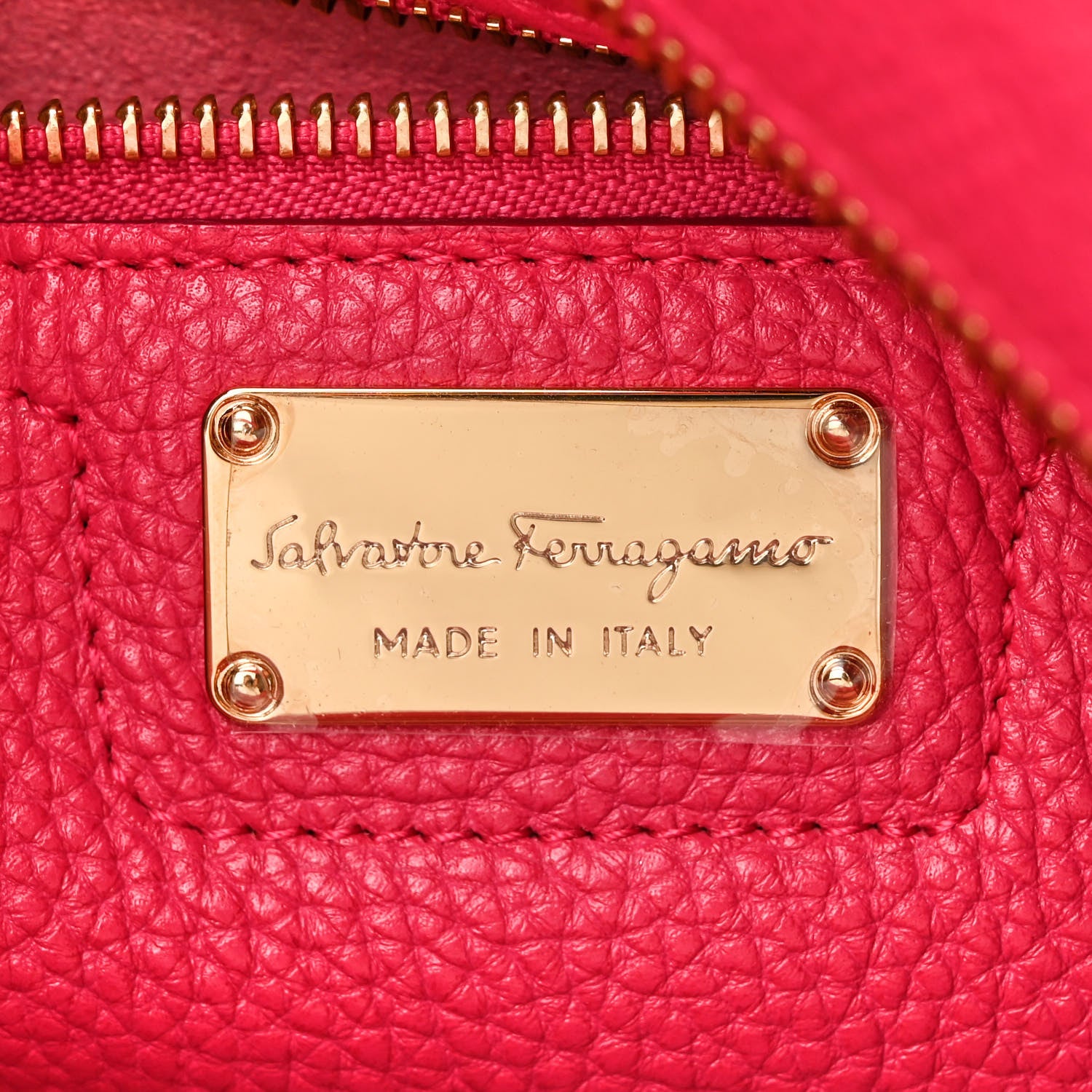 Salvatore Ferragamo Grained Calfskin Ally Hobo Pink 6 of 13