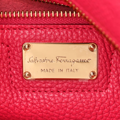 Salvatore Ferragamo Grained Calfskin Ally Hobo Pink 6 of 13