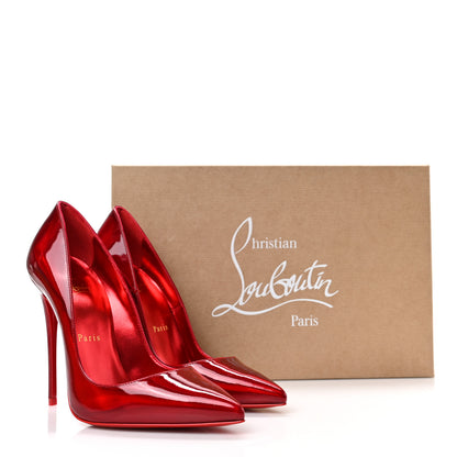 Christian Louboutin Metallic Patent Psychic So Kate 120 Pumps 36.5 Loubi 8 of 8