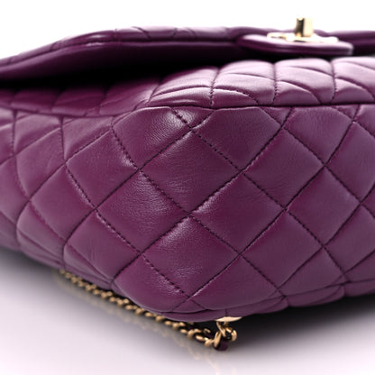 Chanel Lambskin Quilted Large in Seoul Backpack Purple 8 of 9