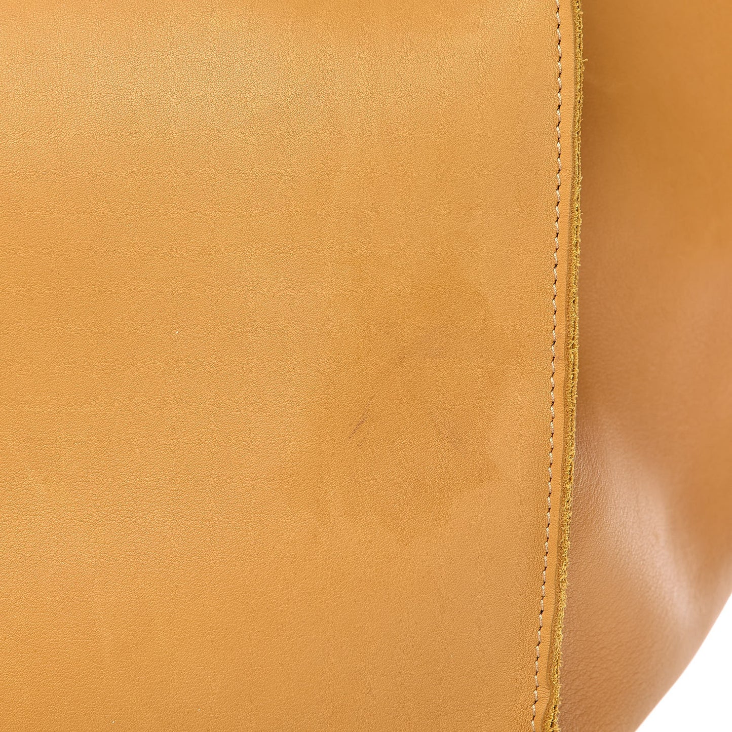 Soft Bare Calfskin Medium Big Bag Honey