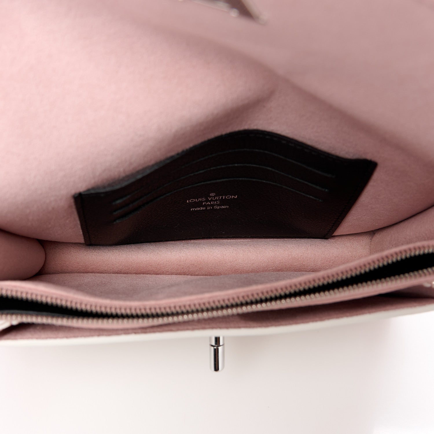 Louis Vuitton Calfskin My Lockme Chain Pochette Rose Ballet White 5 of 9