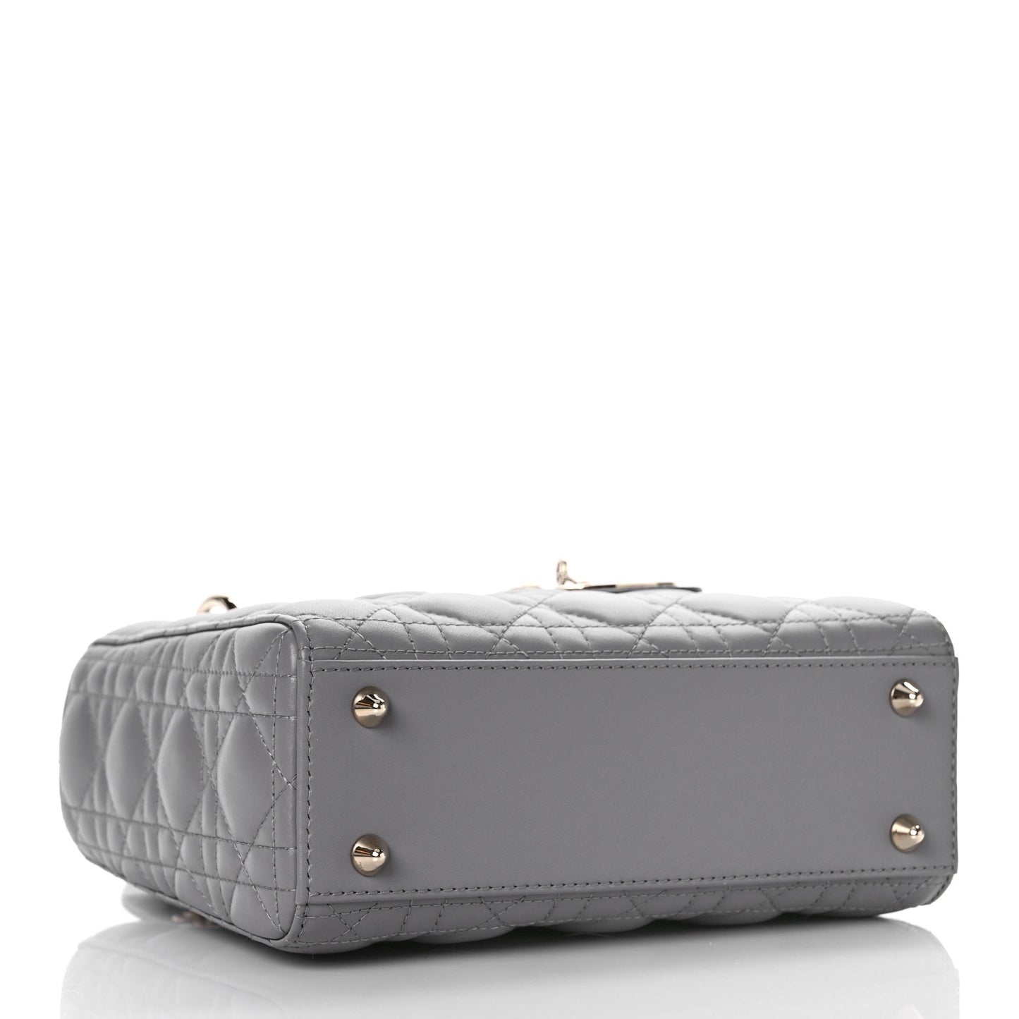 Lambskin Cannage Small My ABCDior Lady Dior Grey