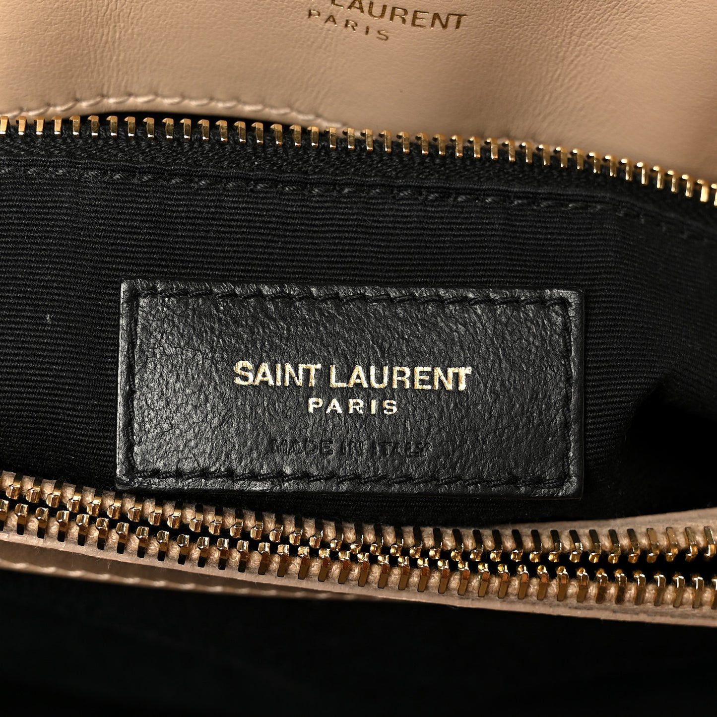 Calfskin Y Quilted Monogram Medium Loulou Chain Satchel Dark Beige