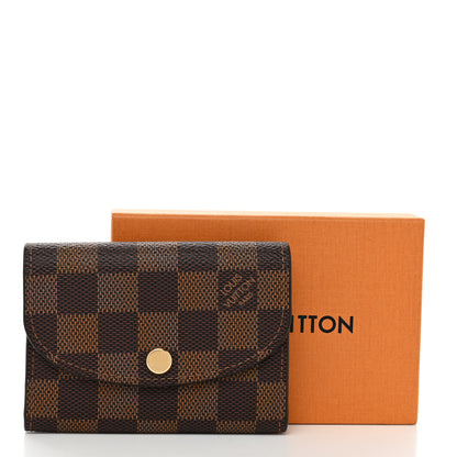 Louis Vuitton Damier Ebene Rosalie Coin Purse Rose Ballerine 7 of 7