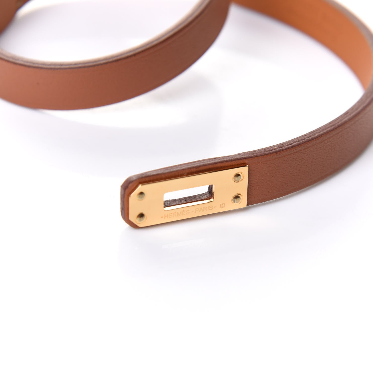 Hermes Swift Kelly Double Tour Bracelet T2 Gold 7 of 8
