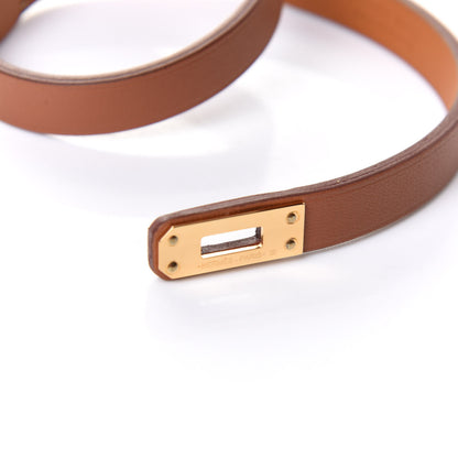 Hermes Swift Kelly Double Tour Bracelet T2 Gold 7 of 8