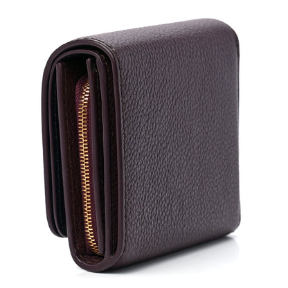 Mulberry Small Classic Grain Small Plaque French Purse Wallet Oxblood 3 of 12