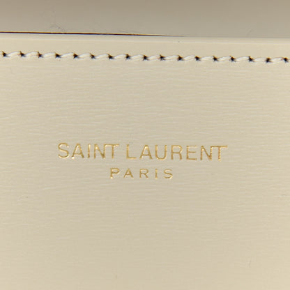 Saint Laurent Smooth Calfskin Medium Classic Monogram Cassandra Top Handle Crema Soft Rouge Legion 5 of 8