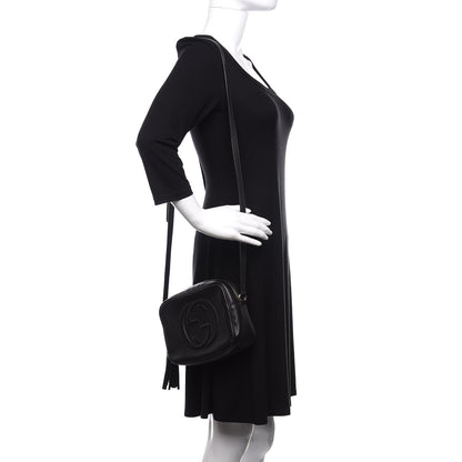 Gucci Pebbled Calfskin Small Soho Disco Bag Black 2 of 11