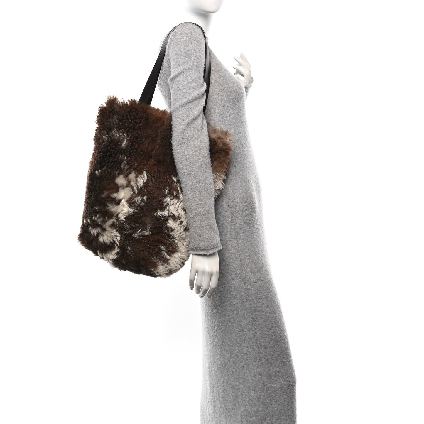 Shearling Tote Fondant