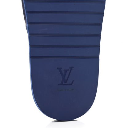 Louis Vuitton Monogram Mens Miami Mules 8.5 Navy Blue 8 of 9
