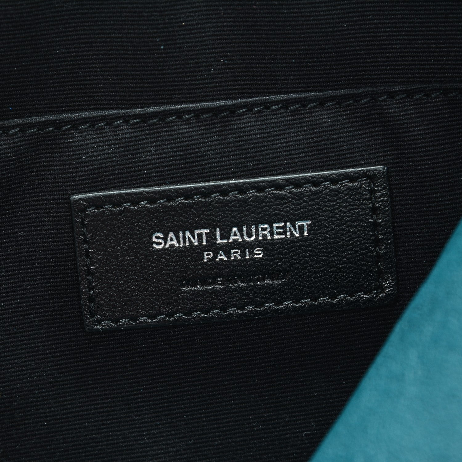 Saint Laurent Lambskin Monogram Small Lou Camera Bag Peacock 6 of 7