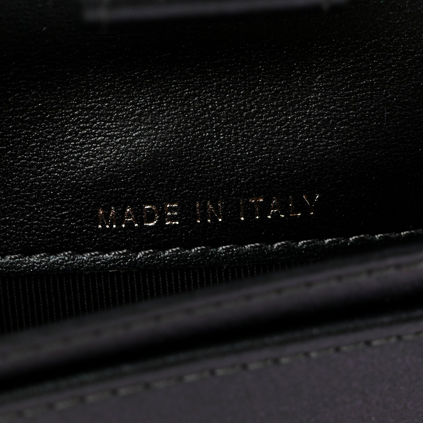 Iridescent Caviar Quilted Large Zip Around Organizer Wallet Black