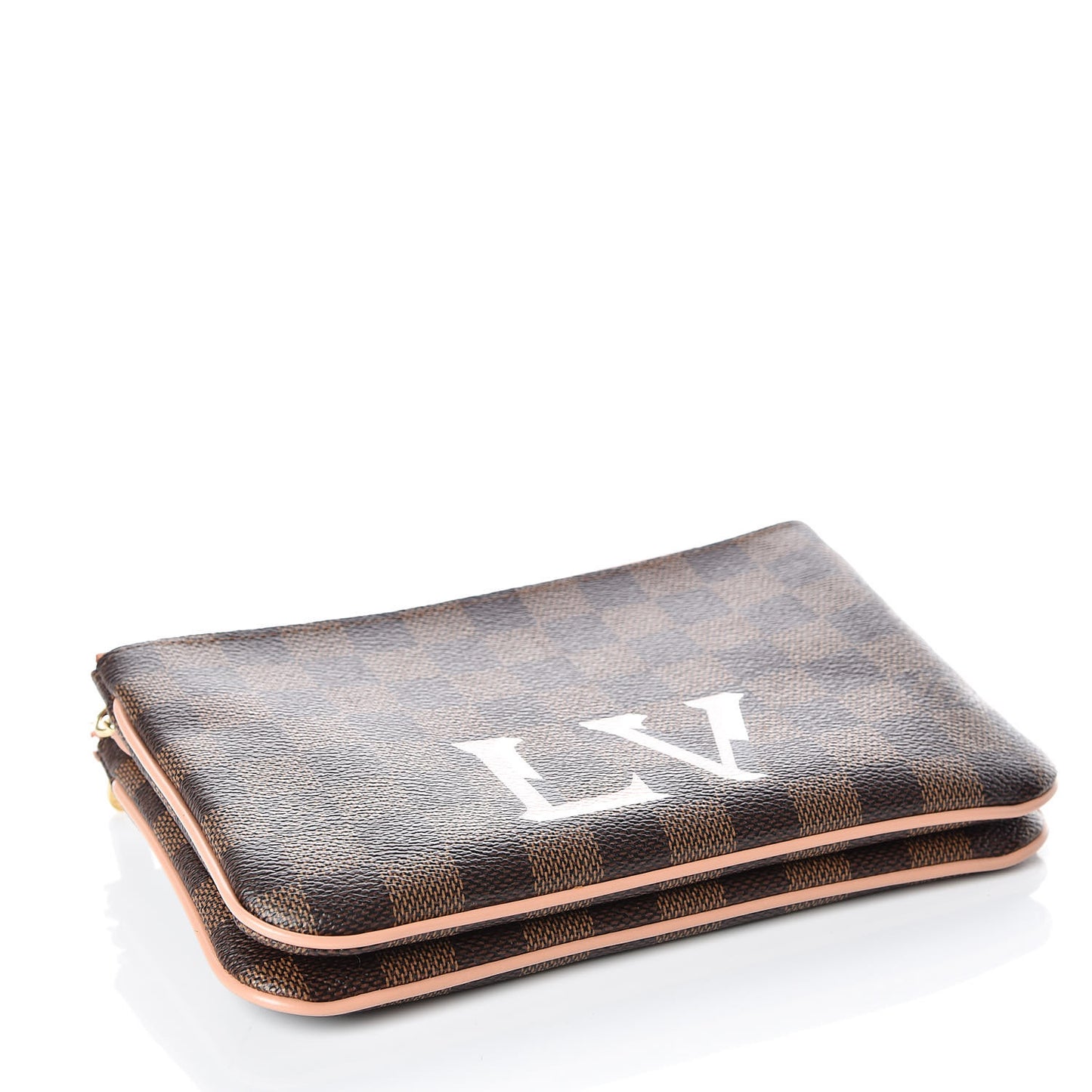 Damier Ebene Double Zip Pochette