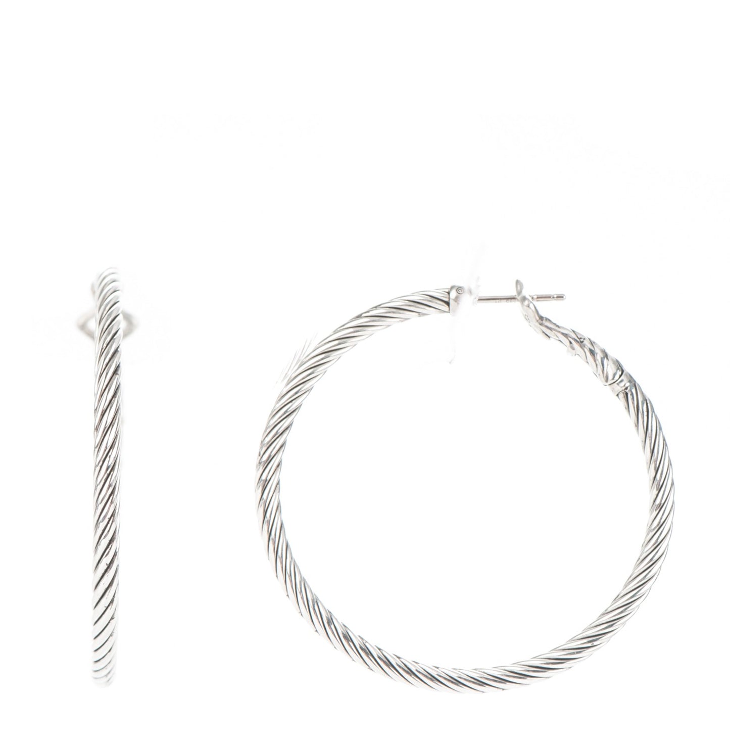 Sterling Silver Cable Classics Extra Large Hoop Earrings