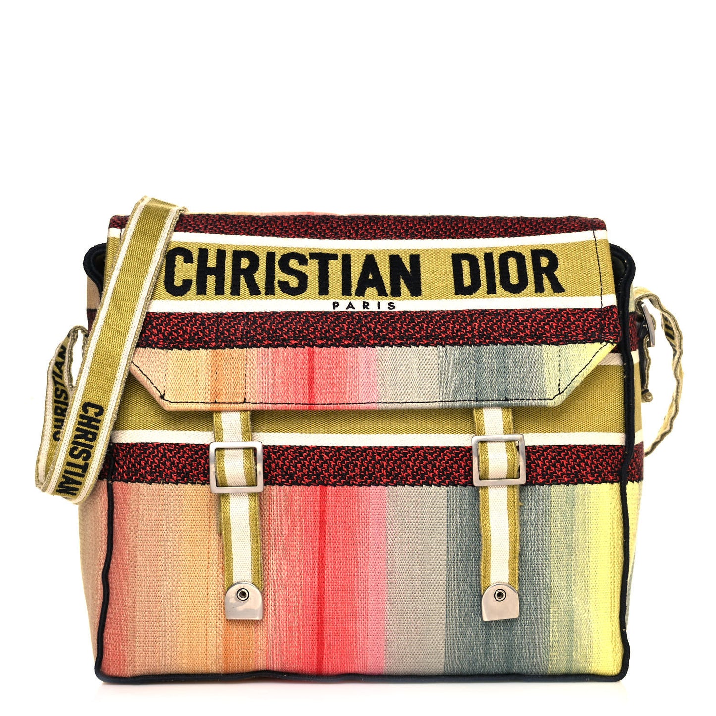 Canvas Embroidered Dioraura Messenger Multicolor